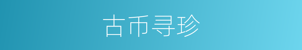 古币寻珍的同义词