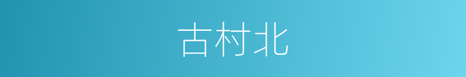古村北的同义词