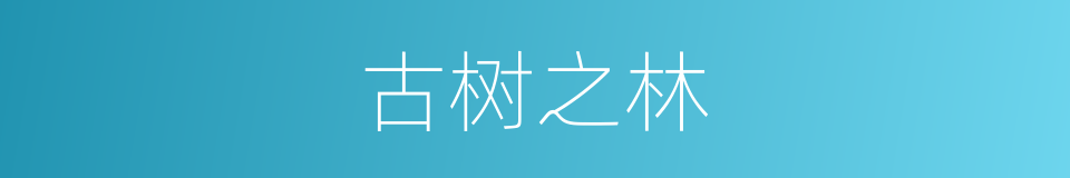 古树之林的同义词