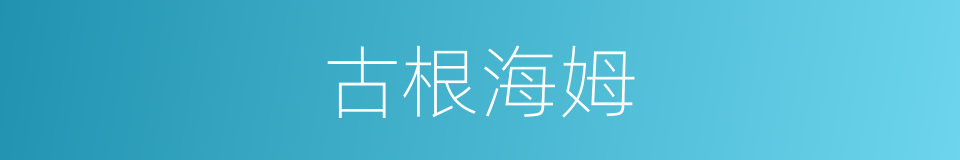 古根海姆的同义词