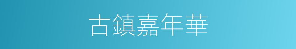 古鎮嘉年華的同義詞