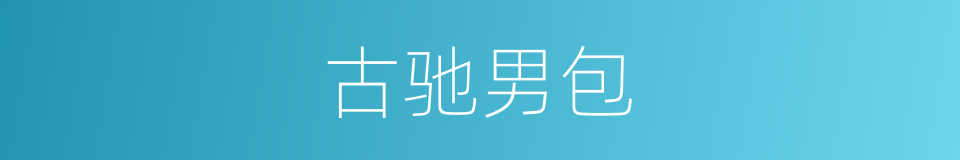 古驰男包的同义词