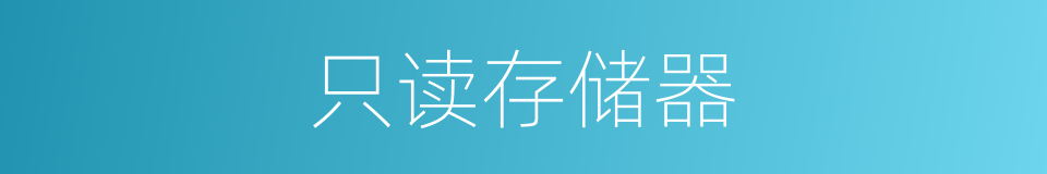 只读存储器的意思