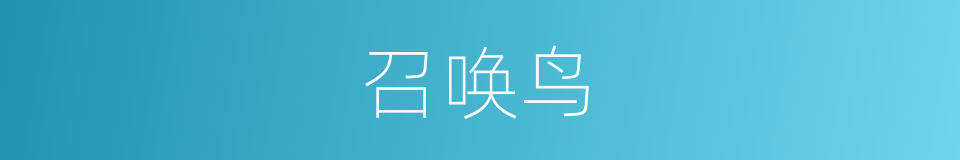 召唤鸟的同义词