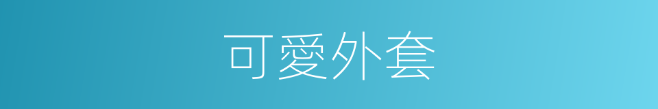 可愛外套的同義詞