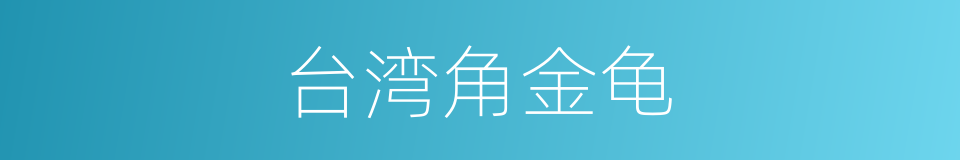 台湾角金龟的同义词