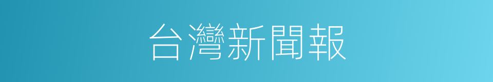 台灣新聞報的同義詞