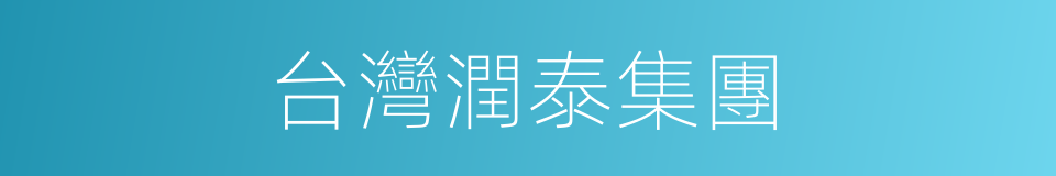 台灣潤泰集團的同義詞