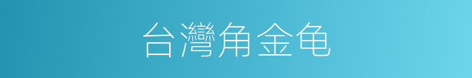 台灣角金龟的同義詞