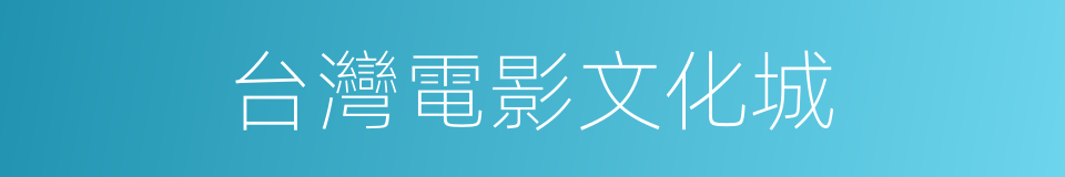 台灣電影文化城的同義詞