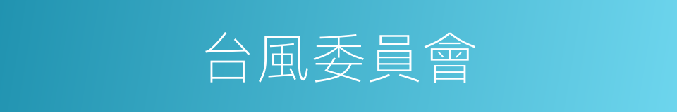 台風委員會的同義詞