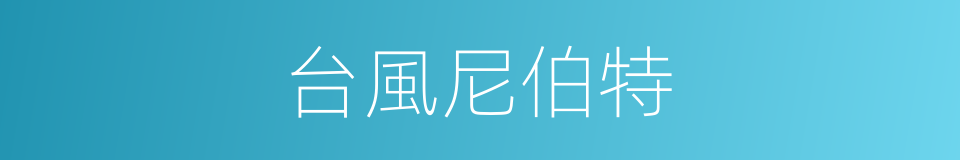 台風尼伯特的同義詞