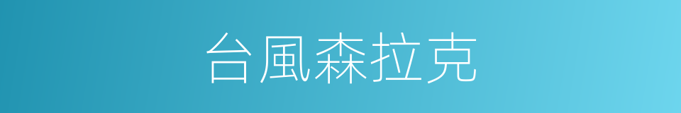 台風森拉克的同義詞