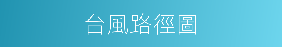 台風路徑圖的同義詞