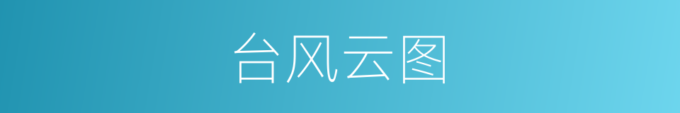 台风云图的同义词