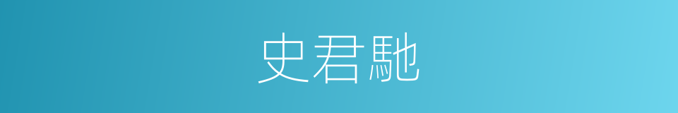 史君馳的同義詞