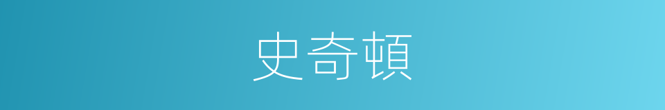 史奇頓的同義詞