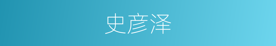 史彦泽的同义词