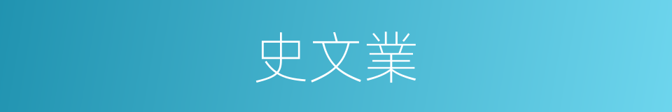 史文業的同義詞