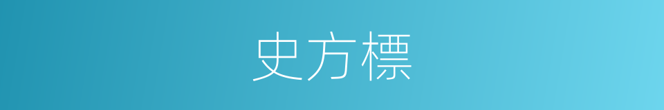 史方標的同義詞