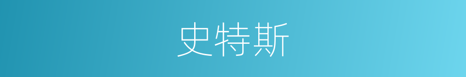 史特斯的同义词