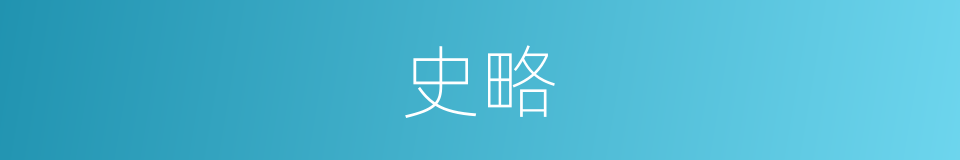 史略的意思