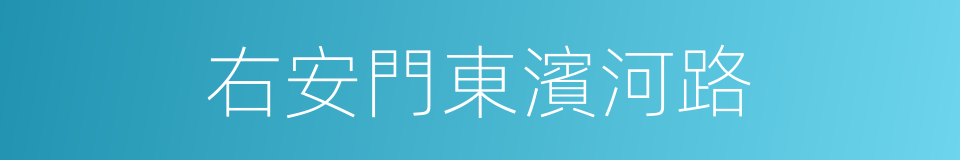 右安門東濱河路的同義詞