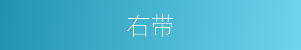 右带的同义词