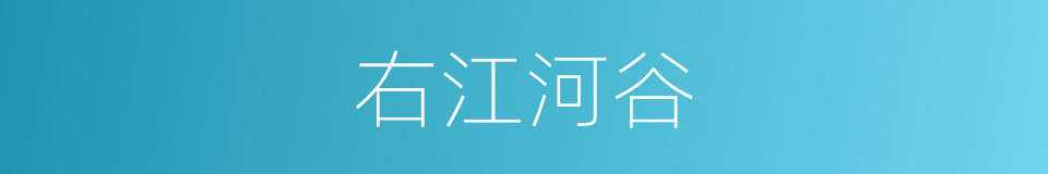 右江河谷的同义词