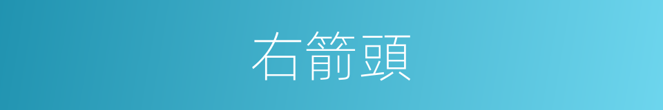 右箭頭的同義詞