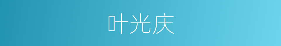 叶光庆的同义词