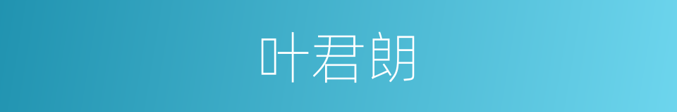 叶君朗的同义词