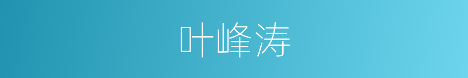 叶峰涛的同义词