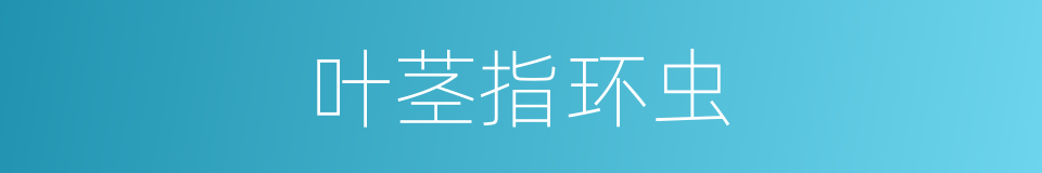 叶茎指环虫的同义词