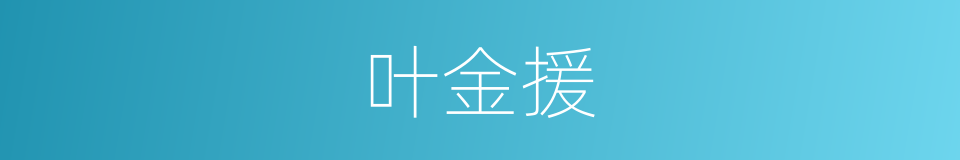 叶金援的同义词