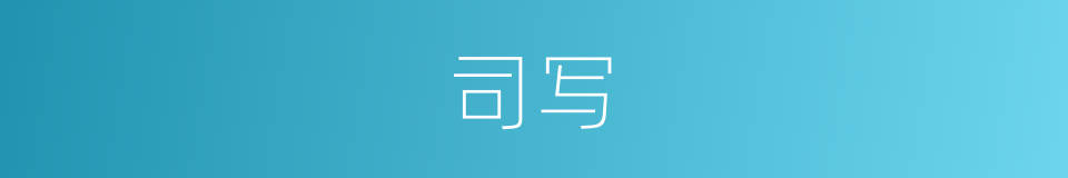司写的同义词