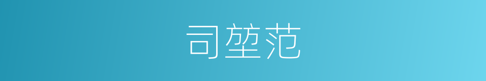 司堃范的同义词