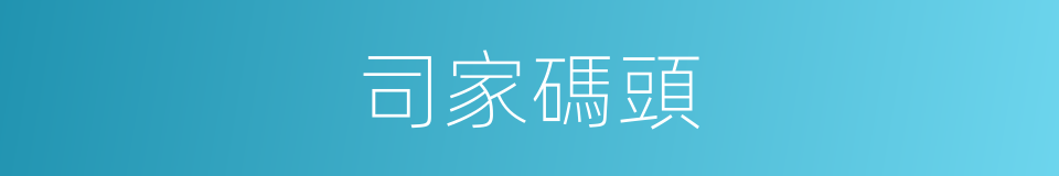 司家碼頭的同義詞