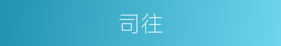 司往的同义词