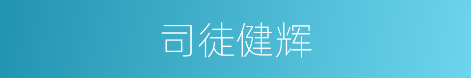 司徒健辉的同义词