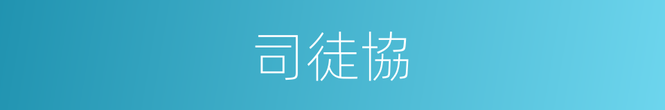 司徒協的同義詞