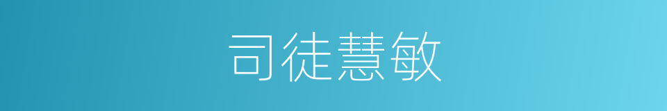 司徒慧敏的同义词