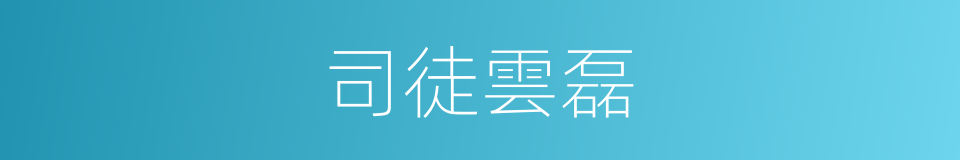 司徒雲磊的同義詞