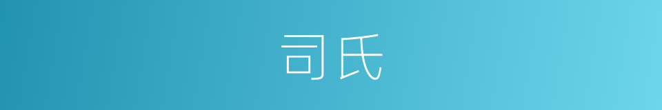 司氏的同义词