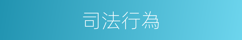司法行為的同義詞
