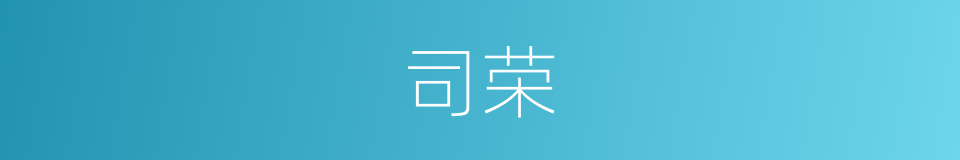 司荣的同义词