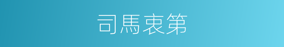 司馬衷第的同義詞