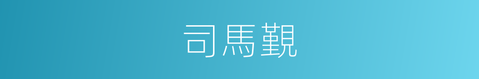 司馬覲的同義詞