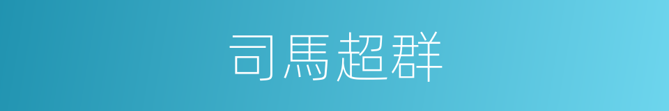 司馬超群的同義詞