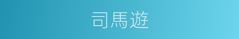 司馬遊的同義詞